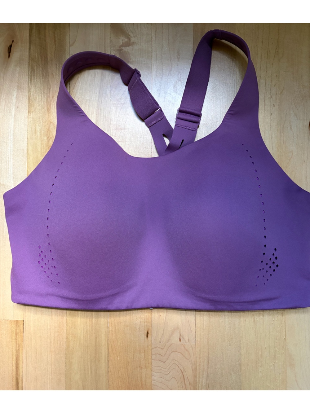 Lululemon AirSupport High Support Sports Bra 38DD Purple Running